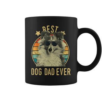 Best Dog Dad Ever Shetland Sheepdog Fathers Day Gift Gift For Mens Coffee Mug | Mazezy