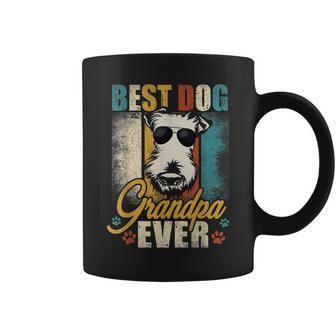 Best Dog Grandpa Ever Airedale Fathers Day Gift Coffee Mug | Mazezy