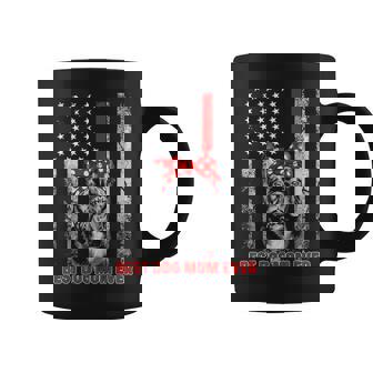 Best Dog Mom Ever French Bulldog Dog Mom Usa Flag Patriotic Coffee Mug | Seseable FR