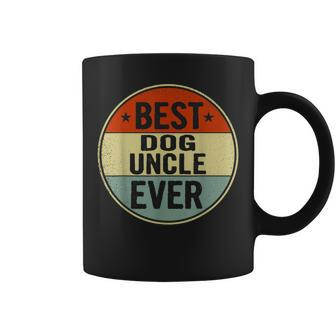 Best Dog Uncle Ever Retro Style Cool Bday Gift For Dog Uncle Gift For Mens Coffee Mug - Seseable