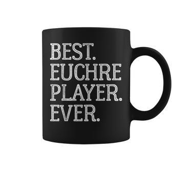 Best Euchre Player Ever Funny Vintage Euchere Board Game Coffee Mug - Seseable