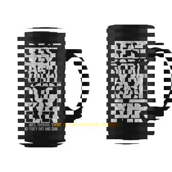 Best Football Coach Ever Funny Football Team Coach Retro Coffee Mug - Seseable