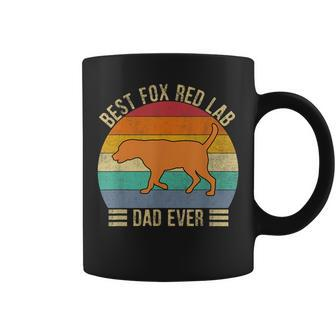 Best Fox Red Lab Dad Ever Labrador Retriever Vintage Retro Coffee Mug - Seseable