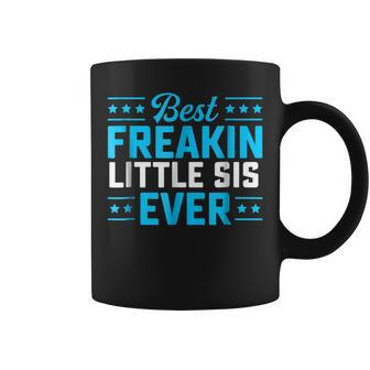 Best Freakin Little Sis Sister Matching Family Coffee Mug | Mazezy