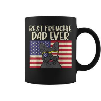 Best Frenchie Dad Ever Flag French Bulldog Patriot Dog Gift Gift For Mens Coffee Mug