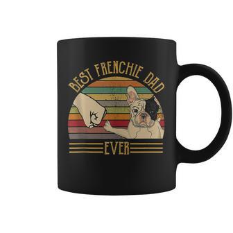 Best Frenchie Dad Ever Retro Vintage Sunset V2 Coffee Mug - Seseable