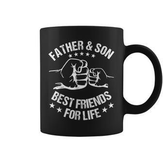 Best Friends For Life Father Son Fist Bump Fathers Day Dad Coffee Mug | Mazezy