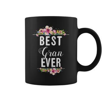 Best Gran Ever Floral Design Family Matching Gift Coffee Mug - Seseable