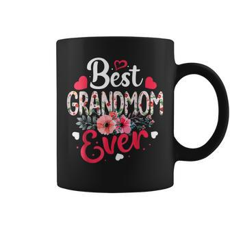 Best Grandmom Ever Funny Flower Mothers Day Clothing Coffee Mug | Mazezy