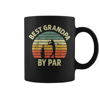 Best Grandpa By Par Golf Golfer Golfing Grandfather Design Gift For Mens Coffee Mug | Mazezy