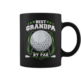 Best Grandpa By Par Golf Papa Grandfather Pop Dad Golf Gift Gift For Mens Coffee Mug | Mazezy UK