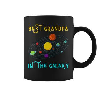 Best Grandpa In The Galaxy Funny Milky Way Dad Science Space Coffee Mug | Mazezy