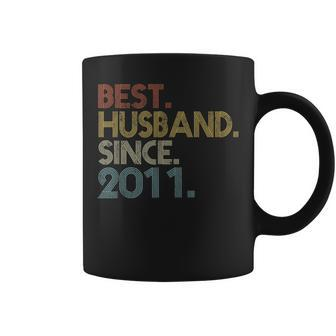 Best Husband Since 2011 Vintage Retro Wedding Anniversary Coffee Mug - Seseable