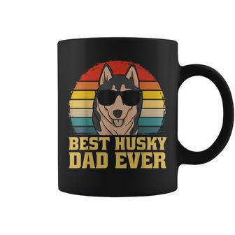 Best Husky Dog Dad Father Papa Ever Puppy Funny Retro Gift Coffee Mug | Mazezy