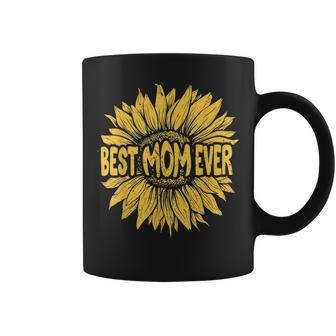 Best Mom Ever Sunflower Cute Parents Day Cute Gift Coffee Mug - Seseable
