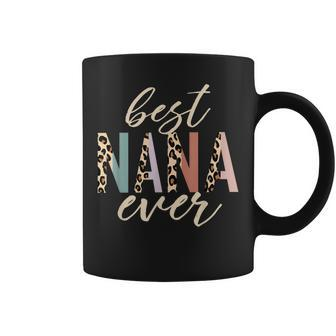 Best Nana Ever Gifts Leopard Print Mothers Day Coffee Mug - Seseable