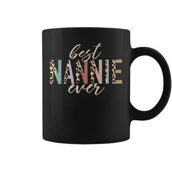 Best Nannie Ever Gifts Leopard Print Mothers Day Coffee Mug - Seseable