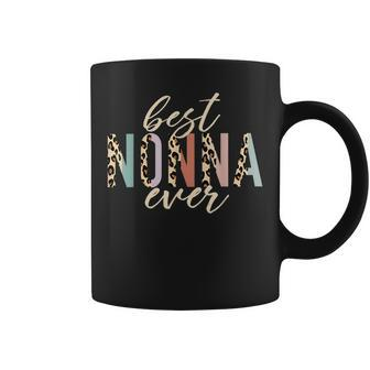 Best Nonna Ever Gifts Leopard Print Mothers Day Coffee Mug - Seseable
