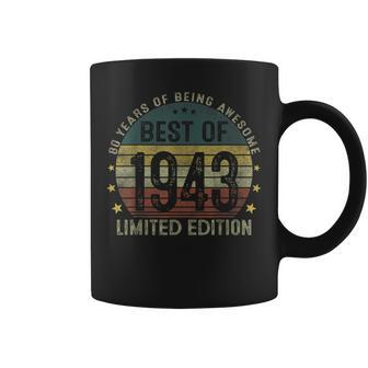 Best Of 1943 80 Years Old 80Th Birthday Gifts For Men Coffee Mug - Seseable