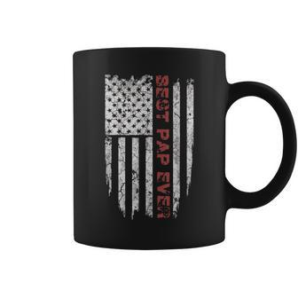 Best Pap Ever American Flag Gift For Grandpa Coffee Mug | Mazezy