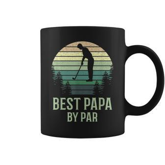 Best Papa By Par Golfing Grandpa Funny Gift Idea Coffee Mug | Mazezy