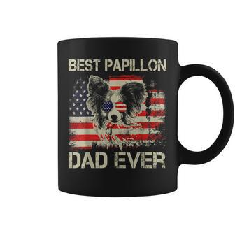 Best Papillon Dad Ever American Gift For Mens Coffee Mug | Mazezy