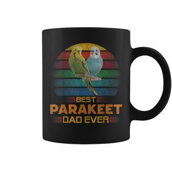 Best Parakeet Dad Ever Vintage Cute Bird Lover Fathers Day Coffee Mug - Seseable