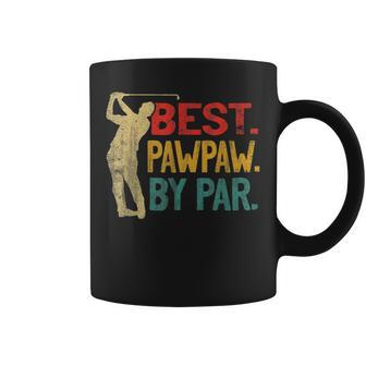 Best Pawpaw By Par Retro Fathers Day Golf Grandpa Gift For Mens Coffee Mug | Mazezy AU