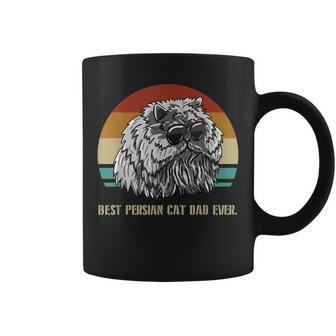 Best Persian Cat Dad Ever Paws Vintage Feline Cat Lover Gift Gift For Mens Coffee Mug | Mazezy