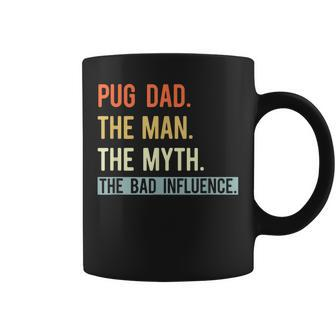 Best Pug Dad Ever Gifts Dog Animal Lovers Man Myth Cute Coffee Mug - Seseable