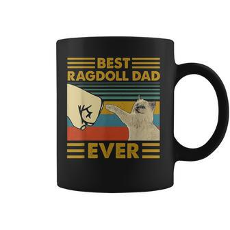 Best Ragdoll Dad Ever Retro Vintage Sunset Coffee Mug - Seseable