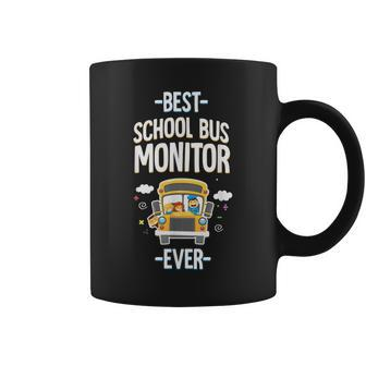 Best School Bus Monitor Ever Coffee Mug - Seseable