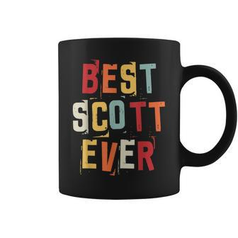 Best Scott Ever Popular Retro Birth Names Scott Costume Coffee Mug - Seseable