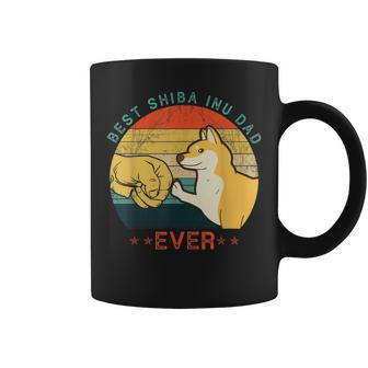 Best Shiba Inu Dad Ever Vintage Dog Dad Gift Fathers Day Gift For Mens Coffee Mug | Mazezy