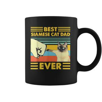 Best Siamese Cat Dad Ever Retro Vintage Sunset Coffee Mug | Mazezy