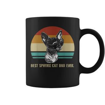 Best Sphynx Cat Dad Ever Retro Feline Animal Lover Gift Gift For Mens Coffee Mug | Mazezy