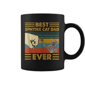 Best Sphynx Cat Dad Ever Retro Vintage Sunset V2 Coffee Mug - Seseable