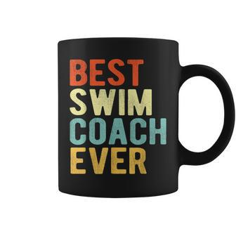 Best Swim Coach Ever Swimming Coach Swim Teacher Retro Coffee Mug - Seseable