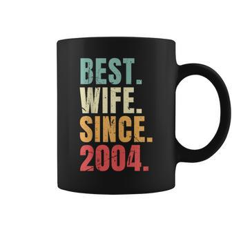 Best Wife Since 2004 Retro Funny Wedding Anniversary 2004 Coffee Mug - Thegiftio UK