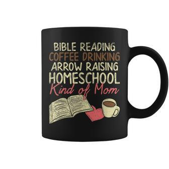 Bible Reading Coffee Drinking Arrow Raising Homeschool Kind Coffee Mug - Thegiftio UK