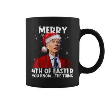 Biden Santa Christmas Merry 4Th Of Easter You Know The Thing V2 Coffee Mug - Seseable