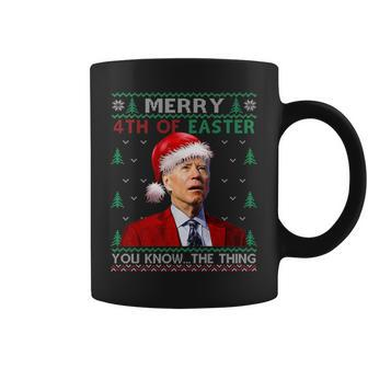 Biden Santa Merry 4Th Of Easter You Know Thing Xmas Ugly Coffee Mug - Seseable