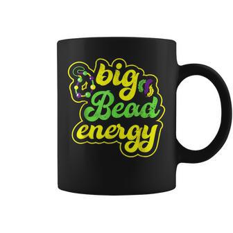 Big Bead Energy Carnival Funny Vintage Mardi Gras Coffee Mug - Thegiftio UK