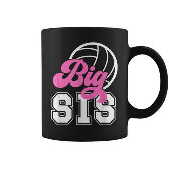 Big Sis Volleyball Sister Volleyball Players Sister Coffee Mug - Thegiftio UK