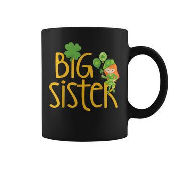 Big Sister Finally Stpatricks Day Kids Sibling Coffee Mug | Mazezy