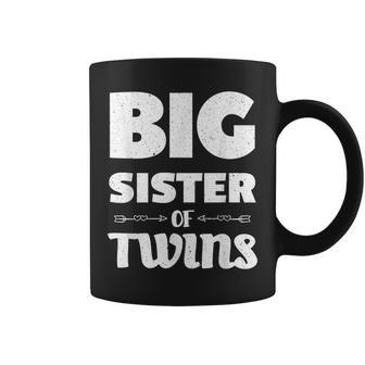 Big Sister Of Twins Twin Babies Announcement Coffee Mug | Mazezy