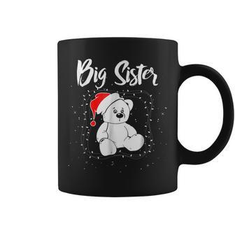 Big Sister Santa Hat Christmas Bear Coffee Mug | Mazezy
