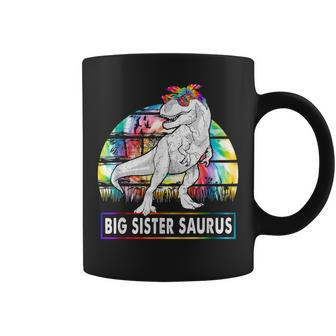 Big Sistersaurus Dinosaur Big Sister Saurus Family Matching Coffee Mug | Mazezy
