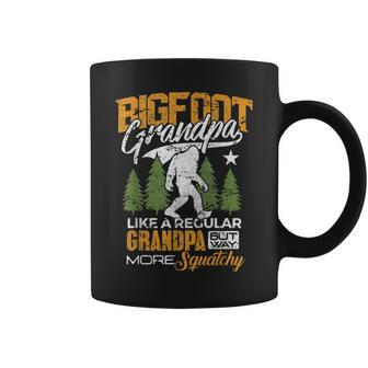 Bigfoot Grandpa Grandfather Sasquatch Yeti Camping Coffee Mug | Mazezy