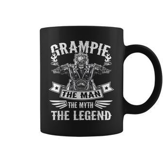 Biker Grandpa Grampie The Man Myth The Legend Motorcycle Coffee Mug | Mazezy AU